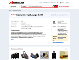 hanke-bag.en.made-in-china.com screenshot