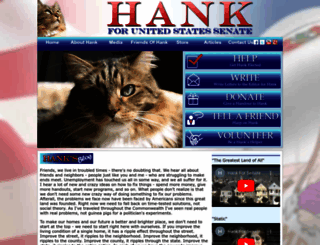 hankforsenate.com screenshot