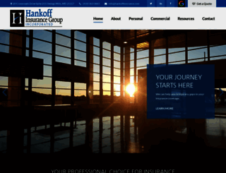 hankoffinsurance.com screenshot