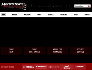 hankstersmotorsports.com screenshot