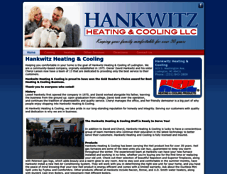hankwitzheating.com screenshot