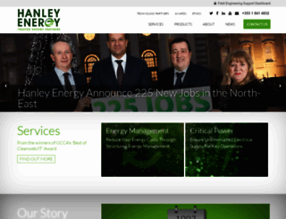 hanleyenergy.com screenshot
