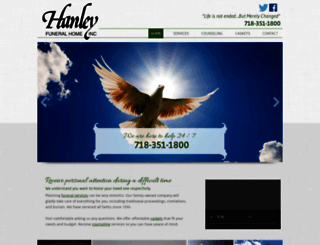hanleyfuneralhomeinc.com screenshot