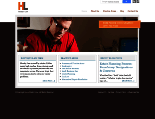 hanleylaw.com screenshot