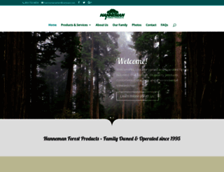 hannemanforestproducts.com screenshot