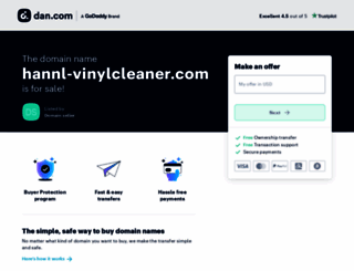hannl-vinylcleaner.com screenshot