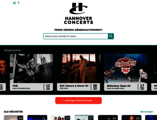 hannover-concerts.de screenshot