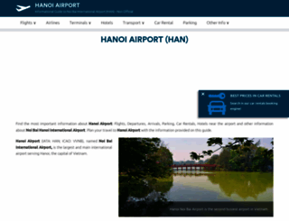 hanoi-airport.com screenshot