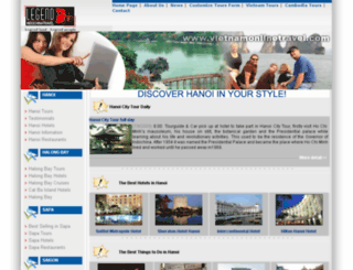 hanoi-tours.com screenshot
