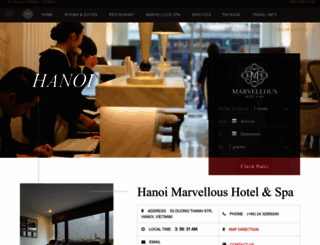hanoimarvelloushotel.com screenshot