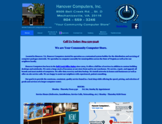 hanovercomputersva.com screenshot