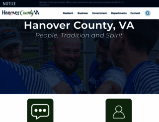 hanovercounty.org screenshot
