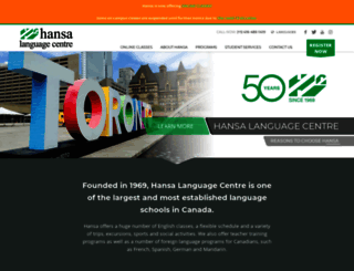 hansalanguagecentre.com screenshot