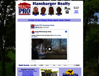 hansbarger.com screenshot