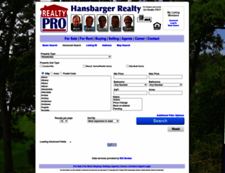hansbarger.idxbroker.com screenshot