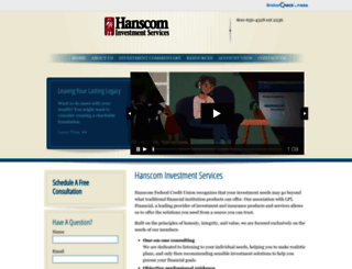 hanscomfinancialservices.org screenshot