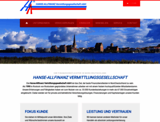 hanse-allfinanz.de screenshot