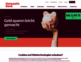 hanseaticbank.de screenshot