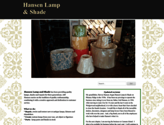 hansenlampandshade.com screenshot