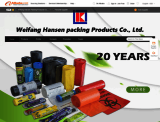 hansenplastic.en.alibaba.com screenshot