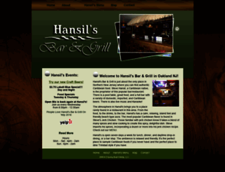 hansilsbarandgrill.com screenshot