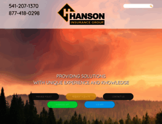 hansoninsurancegroup.com screenshot