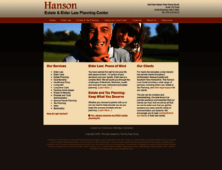 hansonlegal.com screenshot