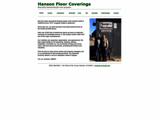 hansonsflooring.com screenshot