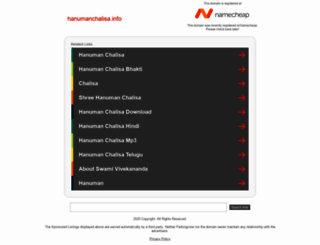 hanumanchalisa.info screenshot