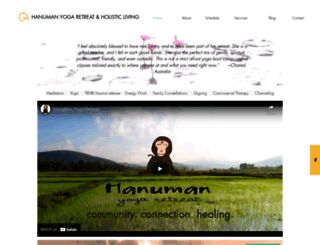 hanumanyogaretreat.com screenshot