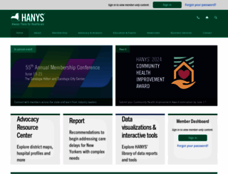 hanys.org screenshot