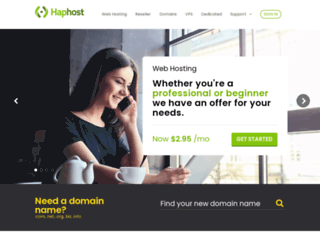 haphost.com screenshot