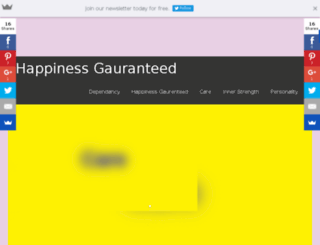 happinessgaurenteed.in screenshot