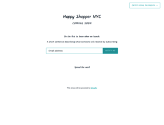 happy-shopper-nyc.myshopify.com screenshot