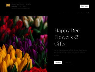 happybeeflowers.com screenshot