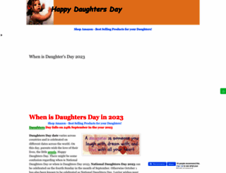 happydaughtersday.in screenshot