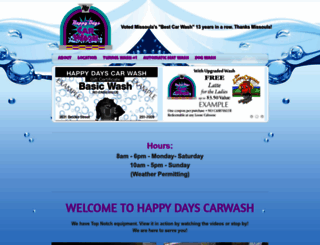happydayscarwash.com screenshot