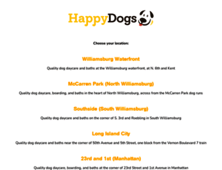 happydogsnyc.com screenshot