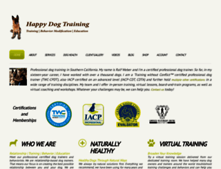 happydogtraining.info screenshot