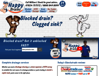 happydrains.co.uk screenshot