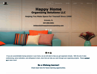 happyhomeorganizing.com screenshot