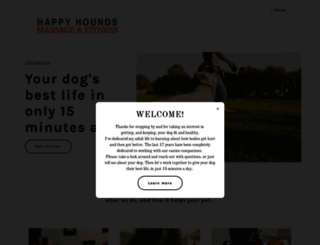 happyhoundsmassage.com screenshot