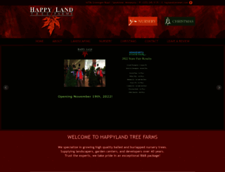 happylandtreefarms.com screenshot