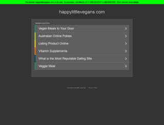 happylittlevegans.com screenshot