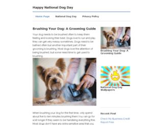 happynationaldogday.com screenshot