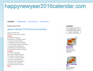 happynewyear2016calendar.com screenshot