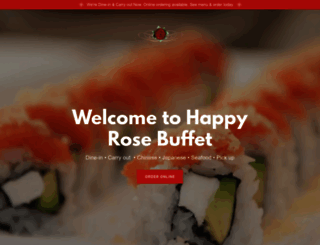 happyrosebuffet.com screenshot