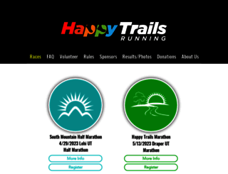 happytrailsrace.com screenshot
