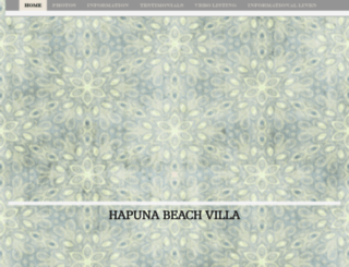 hapunabeachvilla.com screenshot