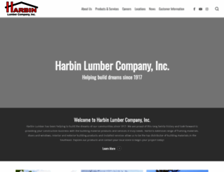 harbinlumber.com screenshot